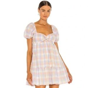 Amanda Uprichard Plaid Pastel Dress